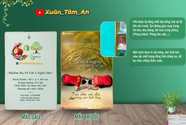 Tranh Khiêm Hạ Về Với 5 Ngôi Nhà – Treo tường mang năng lượng khiêm hạ và tĩnh tại
